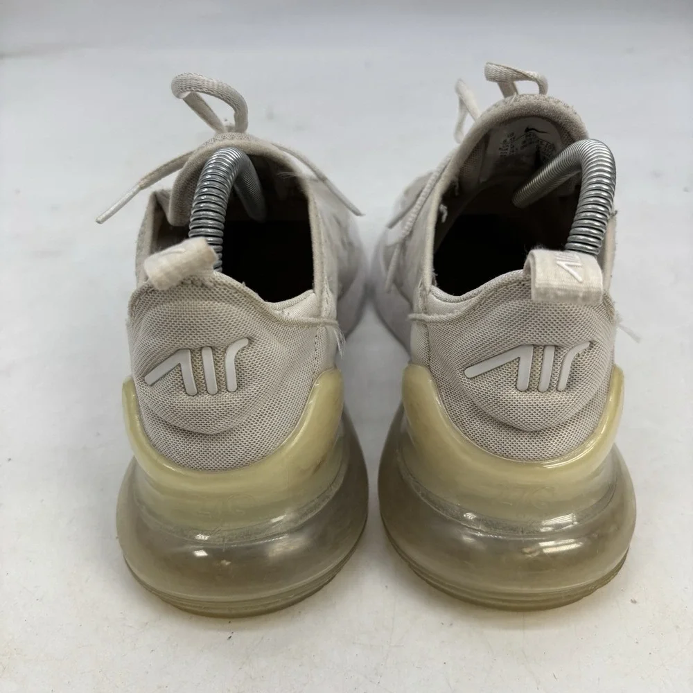 Nike Air Max 270 Shoes Womens 8 Youth 6.5 Y 'Triple White' 943345-103